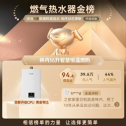林内16升燃气热水器 智慧恒温 全新升级CPU 小蛮腰黄金窄比 恒温系列16GD31（JSQ31-GD31）同GC21/GS41 【智慧恒温】黄金窄比