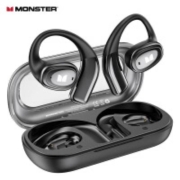 京东百亿补贴：魔声（MONSTER）Open Ear AC311蓝牙耳机 曜夜黑