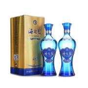 YANGHE 洋河 蓝色经典 海之蓝 52%vol 浓香型白酒 520ml*2瓶