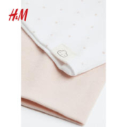 H&M HM童装男婴幼童宝宝帽子2件装春季保暖可爱柔软棉质双层帽0930385
