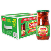 HUANLEJIA 欢乐家 糖水山楂罐头256g*12罐新鲜水果玻璃瓶装休闲零食整箱装