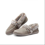 SKECHERS 斯凯奇 女士一脚蹬毛毛鞋 167622