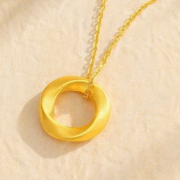 中国黄金（CHINA GOLD）黄金吊坠 配S925链