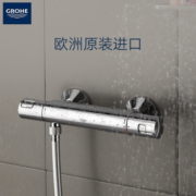 高仪（GROHE）进口淋浴花洒套装 130MM焕活方形手持花洒 三式按键可调节26595