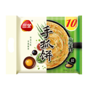 plus会员：三全 葱香手抓饼 台湾风味 900g*10件+凑单
