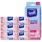 88VIP会员：Tempo 得宝 去菌湿巾8片6包 樱花味小包