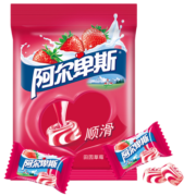 阿尔卑斯硬糖 零食糖果 田园草莓牛奶味150g袋装 新年礼物
