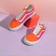 VANS 范斯 官方 Old Skool热情粉橘Y2K年轻力男鞋女鞋板鞋