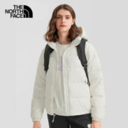 北面 羽绒服女户外保暖600蓬鹅绒外套7QVV 白色/N3N XL