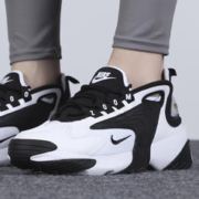 NIKE 耐克 女鞋air zoom运动鞋新款休闲鞋黑白耐磨板鞋AO0354