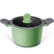 炊大皇 不粘汤锅家用炖锅麦饭石色燃气灶电磁炉通用22cm