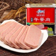 再补券、plus会员：GULONG 古龙 优质午餐肉 340g