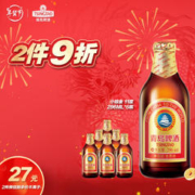 青岛啤酒 小棕金啤酒 296ml*6瓶