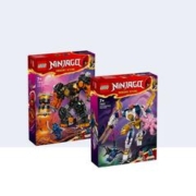 LEGO 乐高 幻影忍者71808凯的火系寇的土科技元素对战机甲人仔