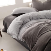 京东PLUS：AIDLI A类加厚双面牛奶绒四件套 200*230cm