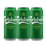 嘉士伯（Carlsberg） 特醇啤酒 500ml*3听 年货送礼