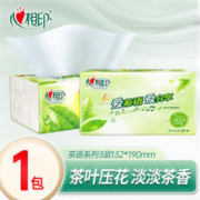 心相印 抽纸茶语系列茶香餐巾纸抽纸巾卫生纸实惠家庭装整箱 茶语100抽*1包