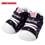 MIKIHOUSE  男女儿童学步鞋牛仔学院风二段学步鞋13-9305-979 靛蓝色 14cm二段