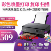 Canon 佳能 TS5340a彩色A4喷墨一体机打印复印扫描三合一家用无线自动双面打印 TS5340a 标配