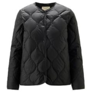 GIORDANO 佐丹奴 冬季保暖羽绒服女小香风菱形花纹轻薄羽绒服女士可收纳羽绒服女款