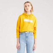 Levi's 李维斯 女士黄色连帽时尚印花卫衣