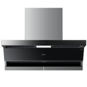 美的（Midea）家用变频25大吸力顶侧双吸抽油烟机1000Pa大静压吸油烟机APP大风量厨房脱排油烟机自清洗抽烟机DK7 挥手触控自清洁吸烟机-单烟机 大风力排烟机
