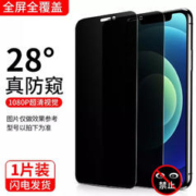 TIANMEIQING 天美情 适用iPhone14/13/12/11/pro/promax防窥x钢化膜 1片装