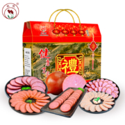 辽宁老字号 东北特产，双花 美味肠伴礼盒 1905g*2件