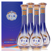 洋河 梦之蓝 乐享版 52度 绵柔浓香型白酒 500ml*4瓶 赠小黑瓶*2瓶