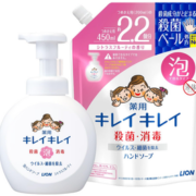 LION 狮王 kireikirei 爬模洗手液500ml+补充装450ml 柑橘果味香 到手￥35