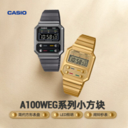 卡西欧（CASIO）日韩小方表户外运动电子手表 A100WEG-9吃豆人原型版
