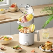 Midea 美的 XZE1613 电煮锅 白色 蒸笼款