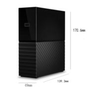 西部数据（WD） My Book桌面移动硬盘  3.5英寸 自动备份 兼容MAC 安全加密 8TB（WDBBGB0080HBK）