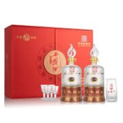 西凤酒 52度凤香型白酒 盛世珍藏20年 500mL*2瓶 礼盒装