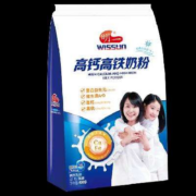 plus会员、需首购:明一（wissun）成人青年高钙高铁营养牛奶粉添加益生元多种维生素400g袋装+凑单品
