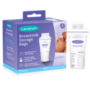 兰思诺（LANSINOH）储奶袋母乳储存袋冷藏保鲜存奶袋180ml一次性母乳袋100片装