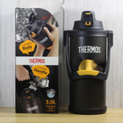 THERMOS 膳魔师 大容量不锈钢保温壶 3L 黑橙 FFV FFV-3001