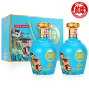 白水杜康 蓝花瓷大唐盛世 52度 500ml*2礼盒装 纯粮礼盒