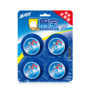 蓝月亮 洁厕套装 蓝泡泡 洁厕宝 家庭卫生间 马桶除菌清洁 松木香型Q厕宝 50g 4个 （块装）