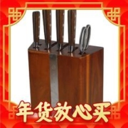 tuoknife 拓 玄鹤系列 TG07B 刀具套装 十周年纪念款 7件套 褐色