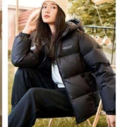 京东百亿补贴：雅鹿 三防免洗羽绒服 女短款 卡其色