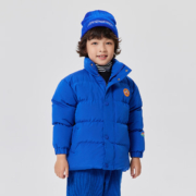 PLUS会员：paul frank 大嘴猴 儿童棉服立领保暖加厚夹棉 宝蓝 130cm