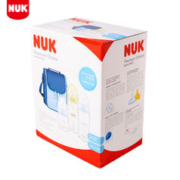 NUK 德国进口 礼盒套装 宽口玻璃奶瓶3个妈咪包1个围兜2个奶瓶刷1个 便携出行