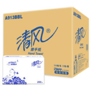 Breeze 清风 擦手纸 酒店用加厚洗手间干手纸 200抽20包A913BBL