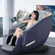 PLUS会员：AUX 奥克斯 全身太空舱全自动多功能按摩椅 磁石机芯+HIFI音响+一键摇摇椅 静谧蓝