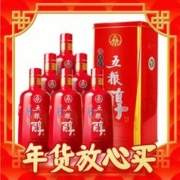 年货先到家、88VIP：五粮醇 红淡雅 50%vol 浓香型白酒 500mL*6整箱