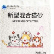 淮泗 宠物 原味 除臭4合1混合猫砂 2.5kg