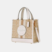 COACH 蔻驰 女托特包经典标志DEMPSEY 22号手提斜挎单肩包