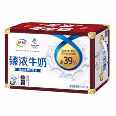 yili 伊利 臻浓砖牛奶250ml*16盒/箱 多39%蛋白质 浓香口味 年货礼盒11月产