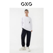 GXG 男装 2022年春季新品商场同款星空之下系列黑色工装口袋束腿裤